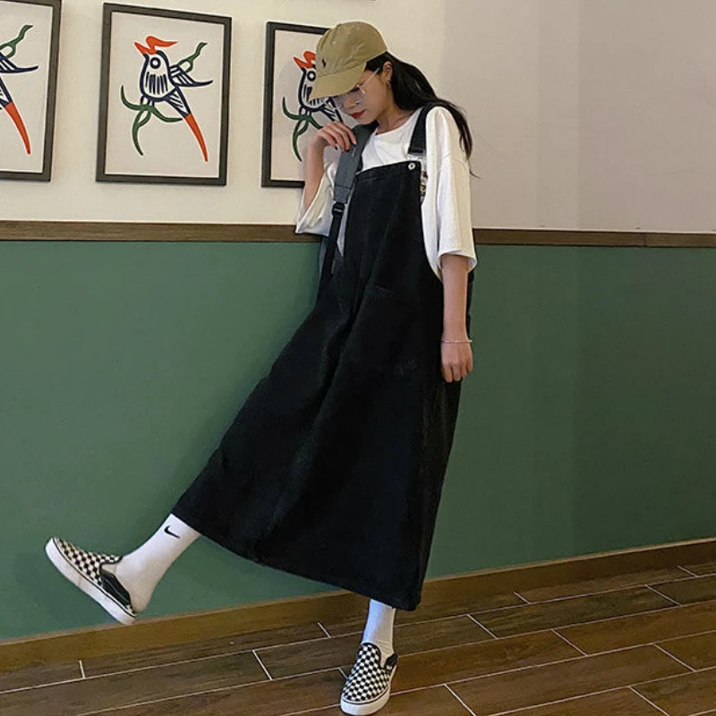 Dress Women Denim Spaghetti Strap Vintage Sundress Korean Style Loose All-match Summer Retro Streetwear Teens  Ulzzang