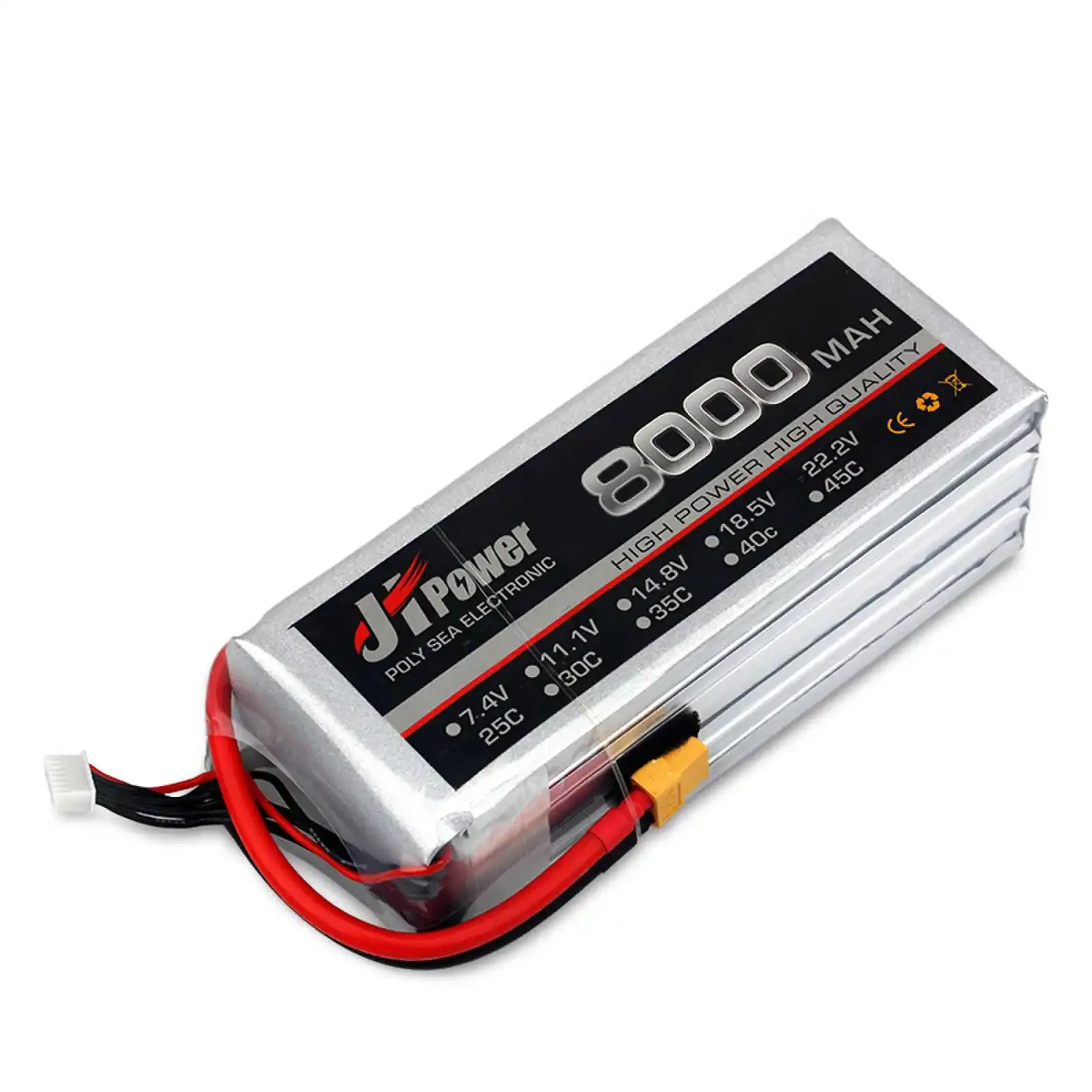 LiPo 3S 4S 5S 6S 7S 8S 8000mAh akumulator do RC LiPo 11.1V 14.8V 18.5V 22.2V 25.9V 29.6V 25C 35C dla RC samochód helikopter łodzi Drone RC