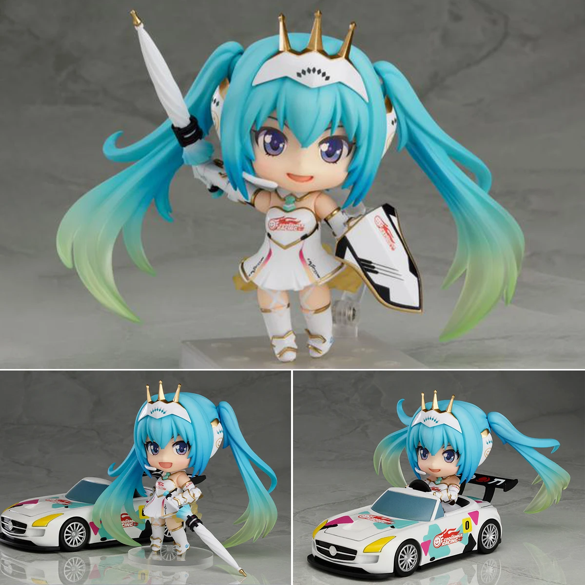 ของแท้จาก Good Smile ตุ๊กตาแอคชั่น/ฟิกเกอร์ นีเดนรอยด์ ( # 636) ( # 517) ( # 414) ฮัตสึเนะ มิคุ เรซซิ่ง 2016 2015 2014 เวอร์ชั่น H=100มม.