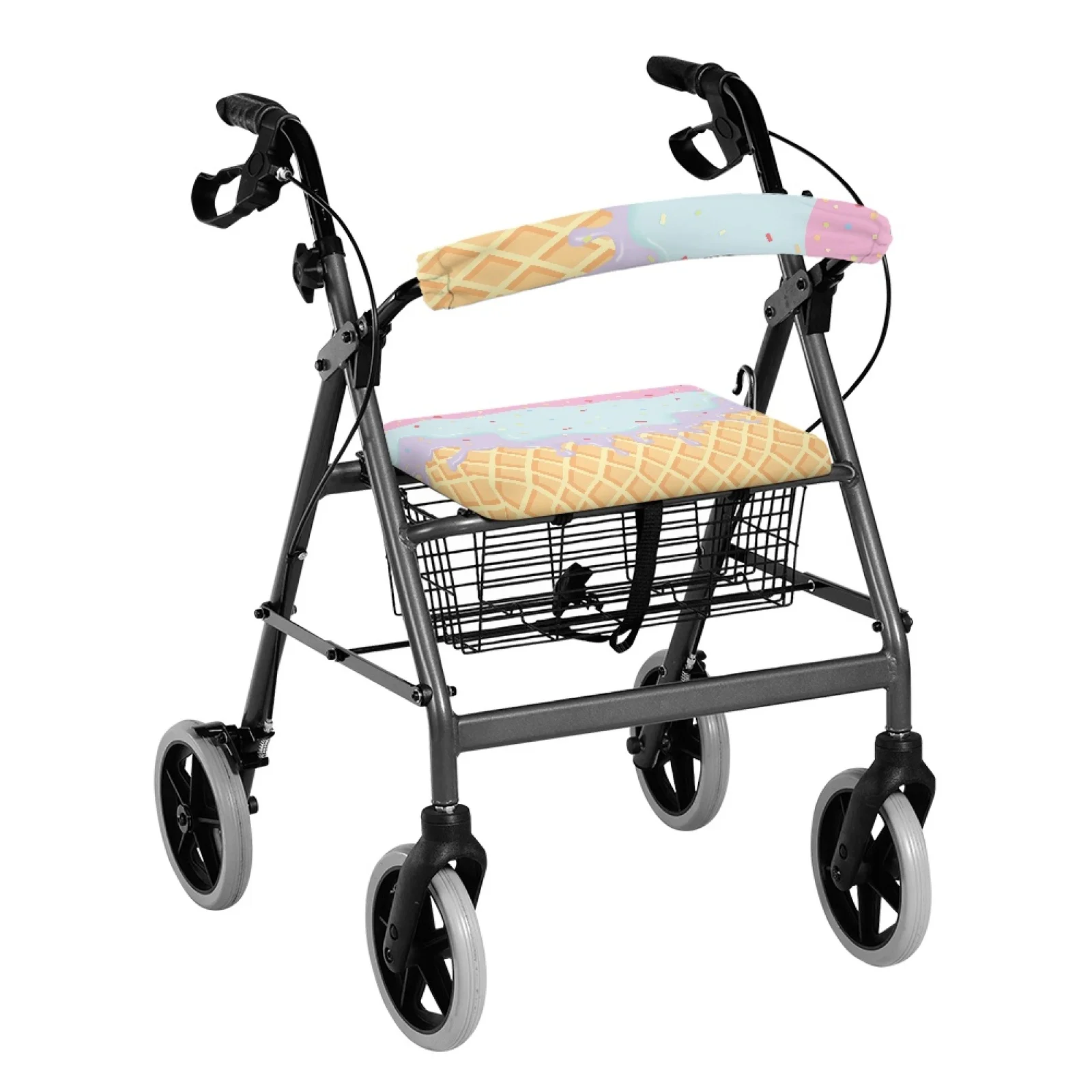 Coloranimal Ice Cream Cone 2 Pieces Walker Cover for Senior Ladies Rollator Walker Seat Cover 2026 Collection