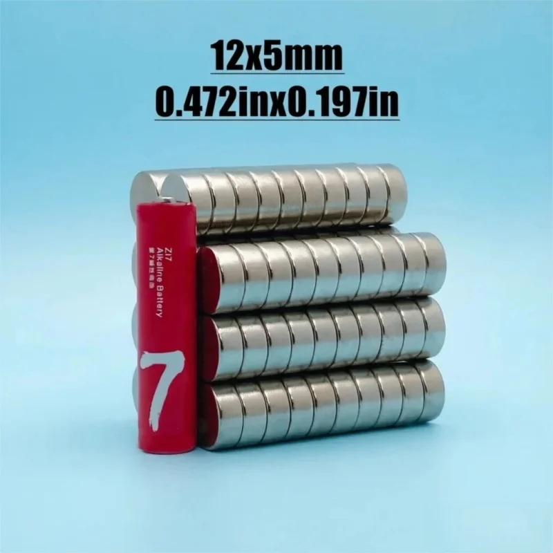 Bulk Pack 5/10/20/50/100pcs 12mm X 5mm round Hook Magnet for Office Fridge Refrigerator Garage Tool Organizer Magnetic Hooks