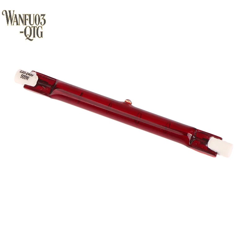 New Hot 1Pc 500W Red R7 IR Infrared Halogen Outdoor Parasol Heater Tube Bulb Lamp 118mm Home Decoration Holiday Party Supplies