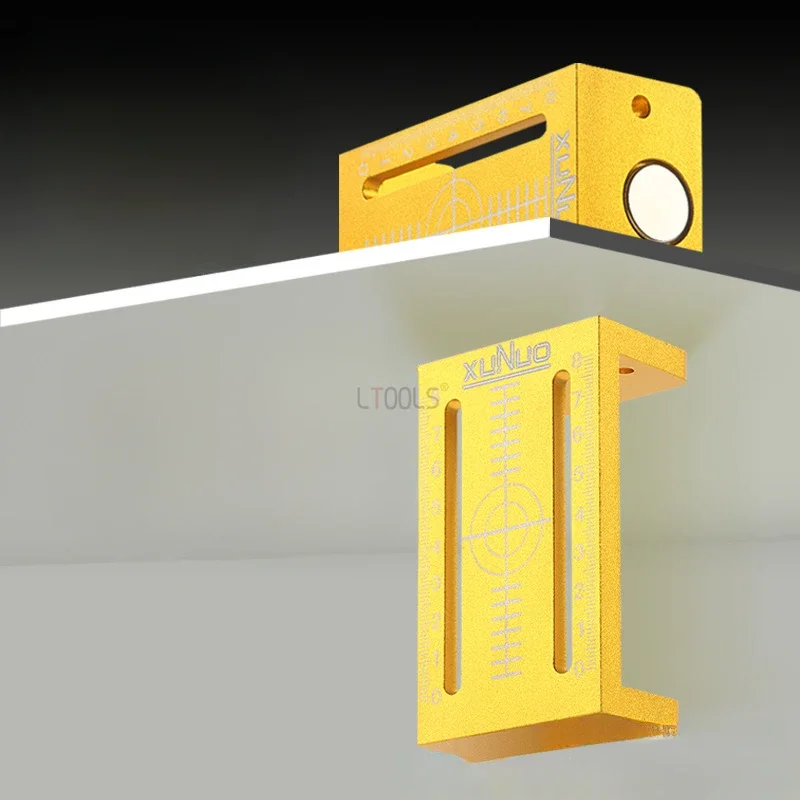 2in1 Cabinet Door Installation Locator Jig Ceiling Leveling Equal Height Ruler Tiles Wifh Magnetic Floor Stick Horizontal Ruler