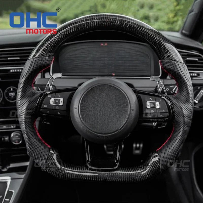 For VW Golf GTI MK7 7.5 Cross-border customization of carbon fiber sports steering wheel