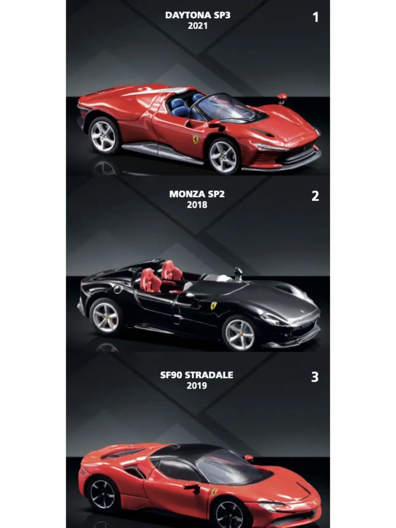 

TW 1:64 Car In Book Daytona SP3 Monza SP2 SF90 Car Model Collection Toys Diecast Diorama Tarmac Works