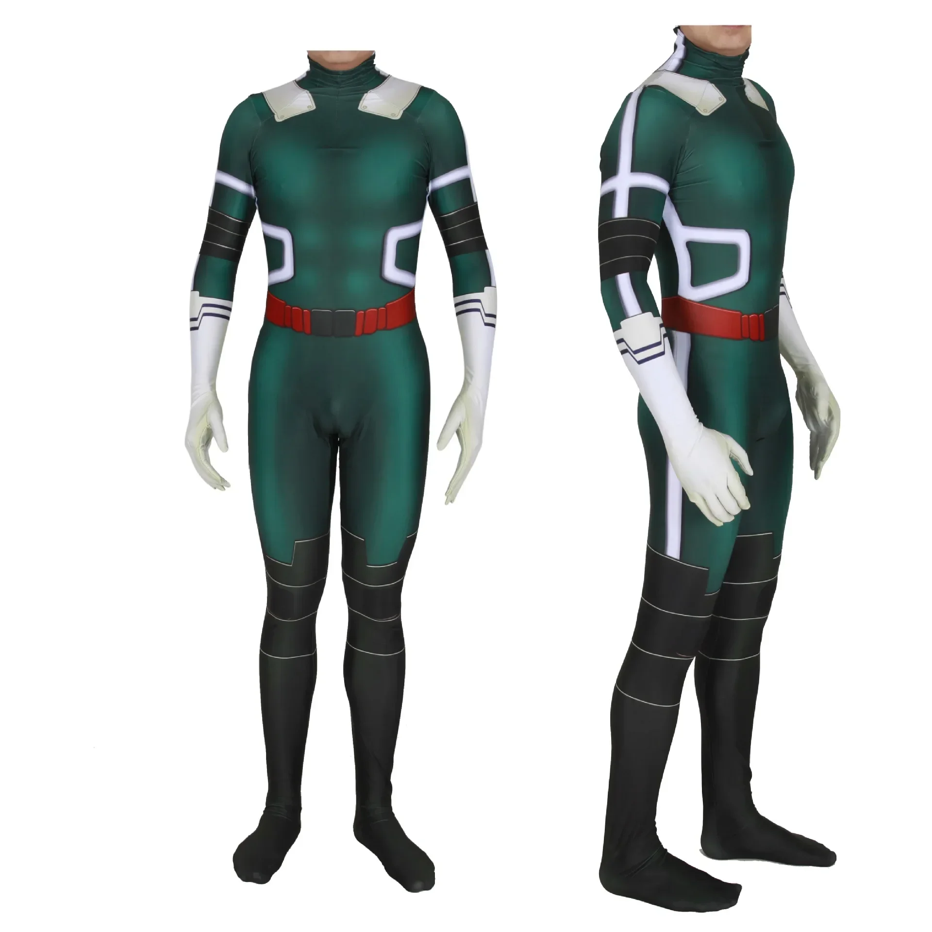 

My Hero Academia Deku Cosplay Halloween Costume Superhero 3D Printed Spandex Bodysuiti Zenzai Jumpsuit for Adult/Kids