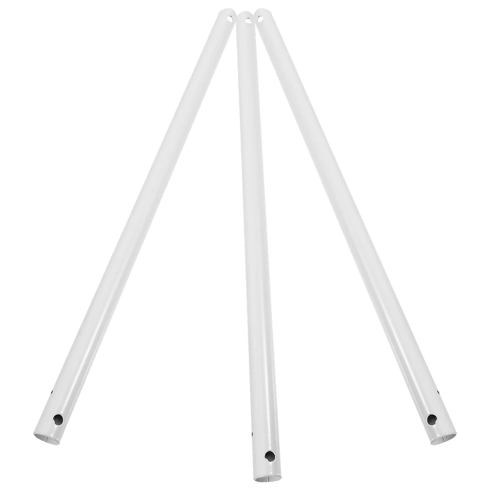 

3pcs Ceiling Downrod Extension Dual Hole Connection Sturdy Thickened Universal Fan Extender Rod Easy Install Waterproof Long