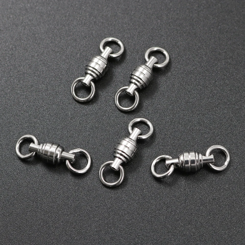 JIGGING PRO Edelstahl Kugellager Wirbel High-Speed Rotation Super Starke Zug Angeln Köder Stecker Zubehör – Detail 7