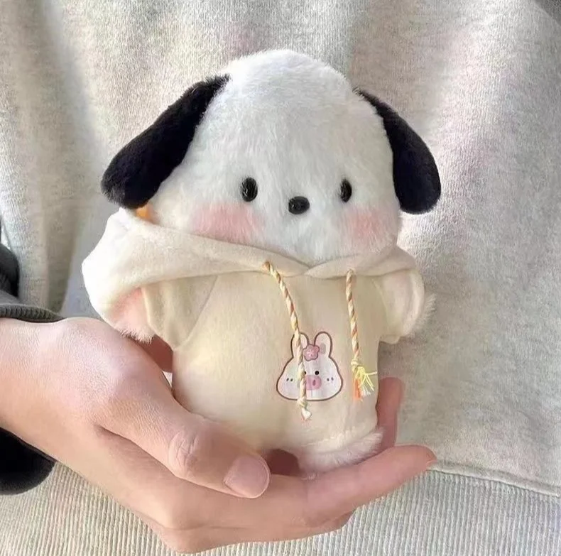 

New Sanrio Plush Pochacco Key Chain Cute Doll Girl Diy Plush Bag Pendant Kawaii Room Decoration Children Pillow Couple Gift