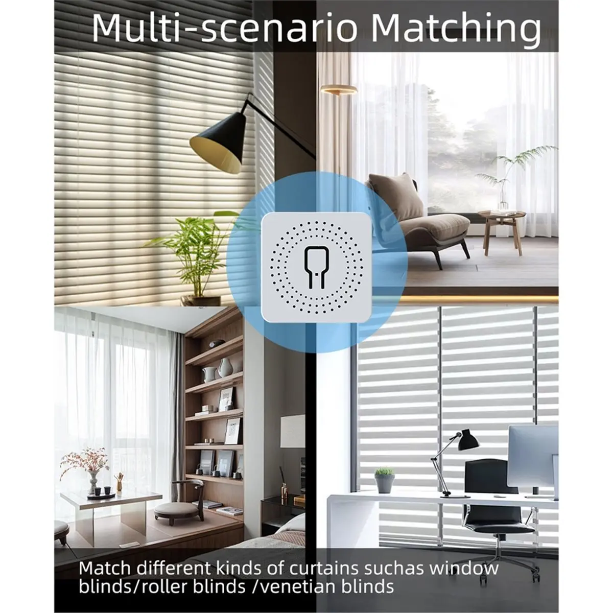 wilwill Smart Curtain Controller Tuya WiFi Module Voice Control & Timing Function Smart Life Remote Curtain Switch Module