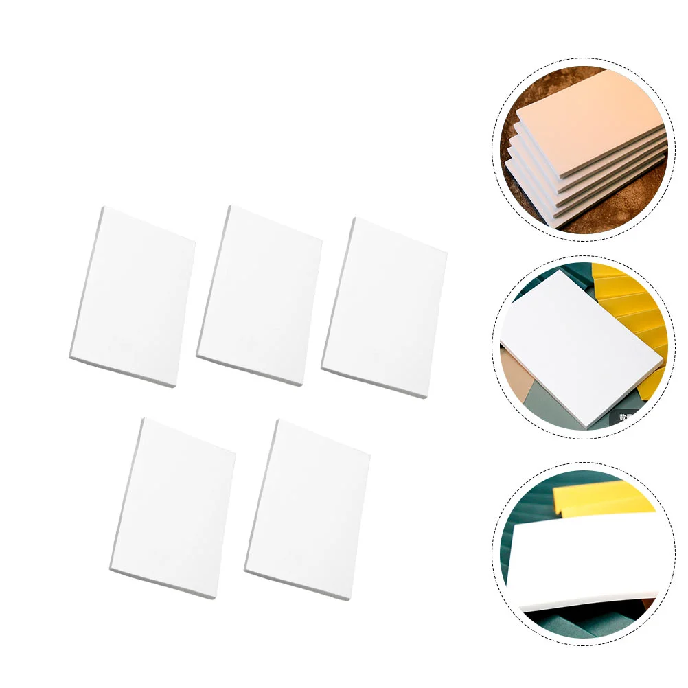 5 Pcs Rubber Brick DIY Stamp Blocks Craving Accessories Professional Tools Ink Handmade Carving Piles Material