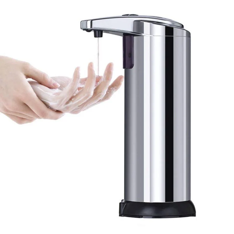 Infrared Sensor Stainless Steel Soap Dispenser Touchless Automatic Hand Sanitizer Liquid Bottle