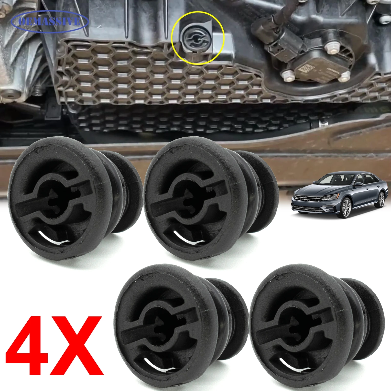 OEBiens SION-Carter de vidange d'huile moteur, pièces de voiture, Audi A1 A3 A4 Allroad A5 Sportback Horizon Q3 TT, Porsche 911 Macan, 06L103801, 4x