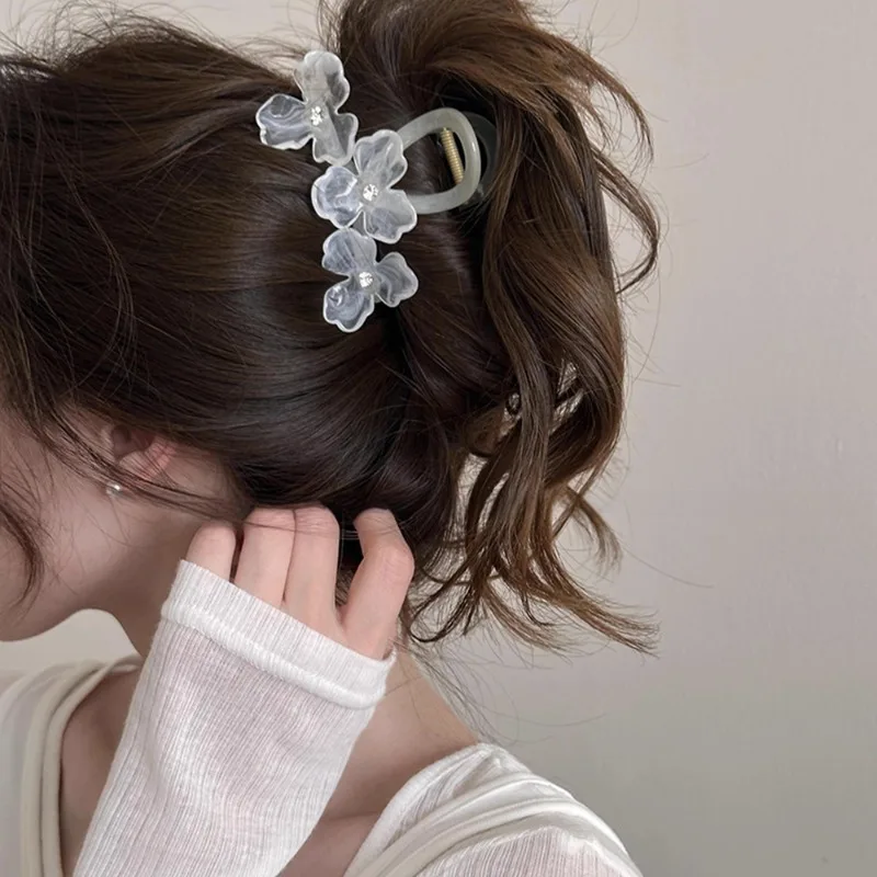 

1 шт. летняя заколка для волос с цветочным узором для девочек, повседневная модная новинка 2026 года, заколка-бабочка для женщин, милый и надежный аксессуар для прически-пучка