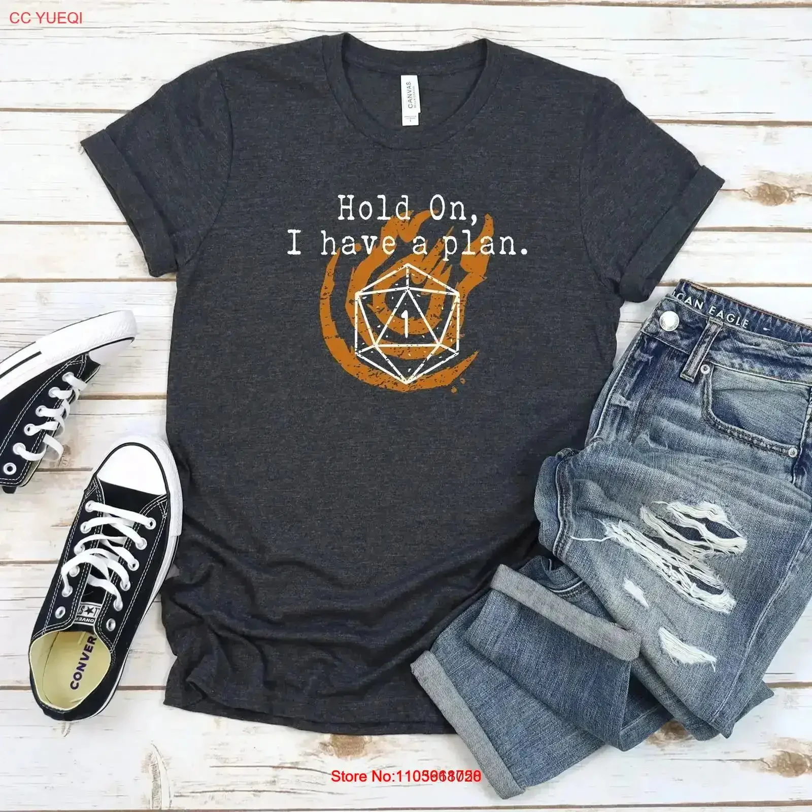 Hold On I have a Plan DND T Shirt Nat1 Roll Cast Fireball D Spell For Shirtns D20 Low vintage Washed designer clothes vintage