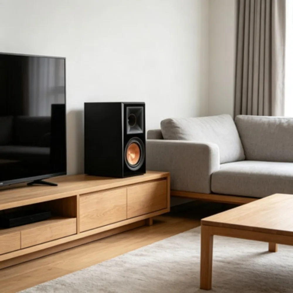 

Акустические системы Hi-Fi стерео пассивные 2-полосные для домашнего аудио, цвет черный рояль, для установки на полку