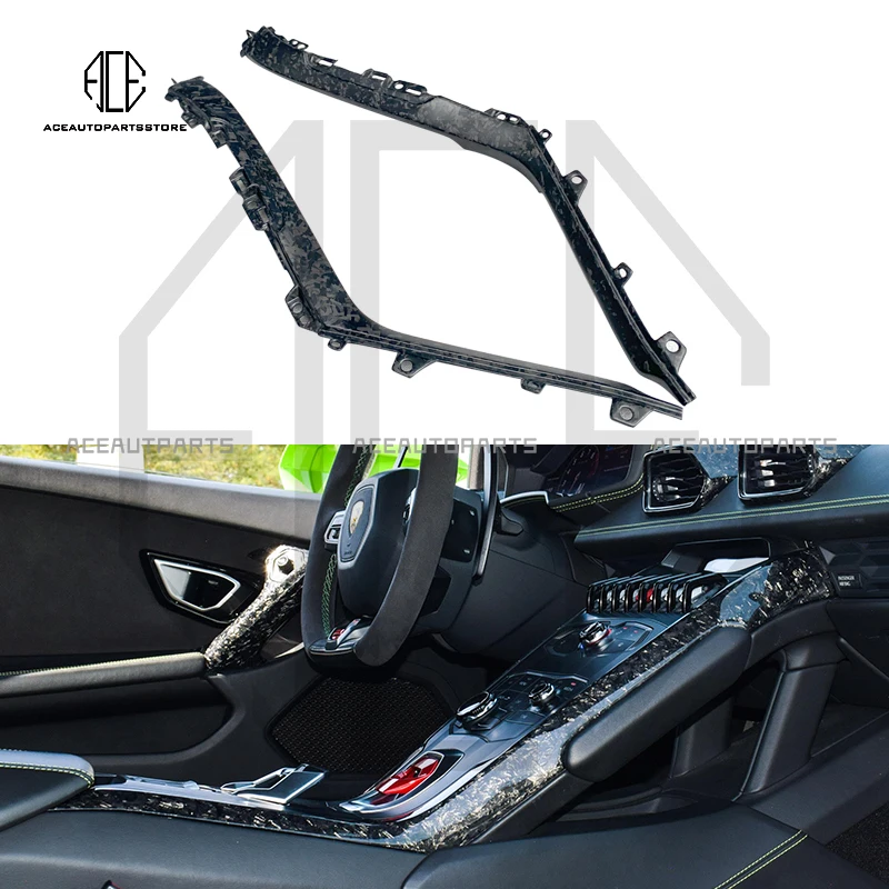 

Dry Forged Carbon Fiber Interiors Center Console Side Kits Replacement For Lamborghini Huracan Lp610-4 Lp580 Lp640 2014-2019