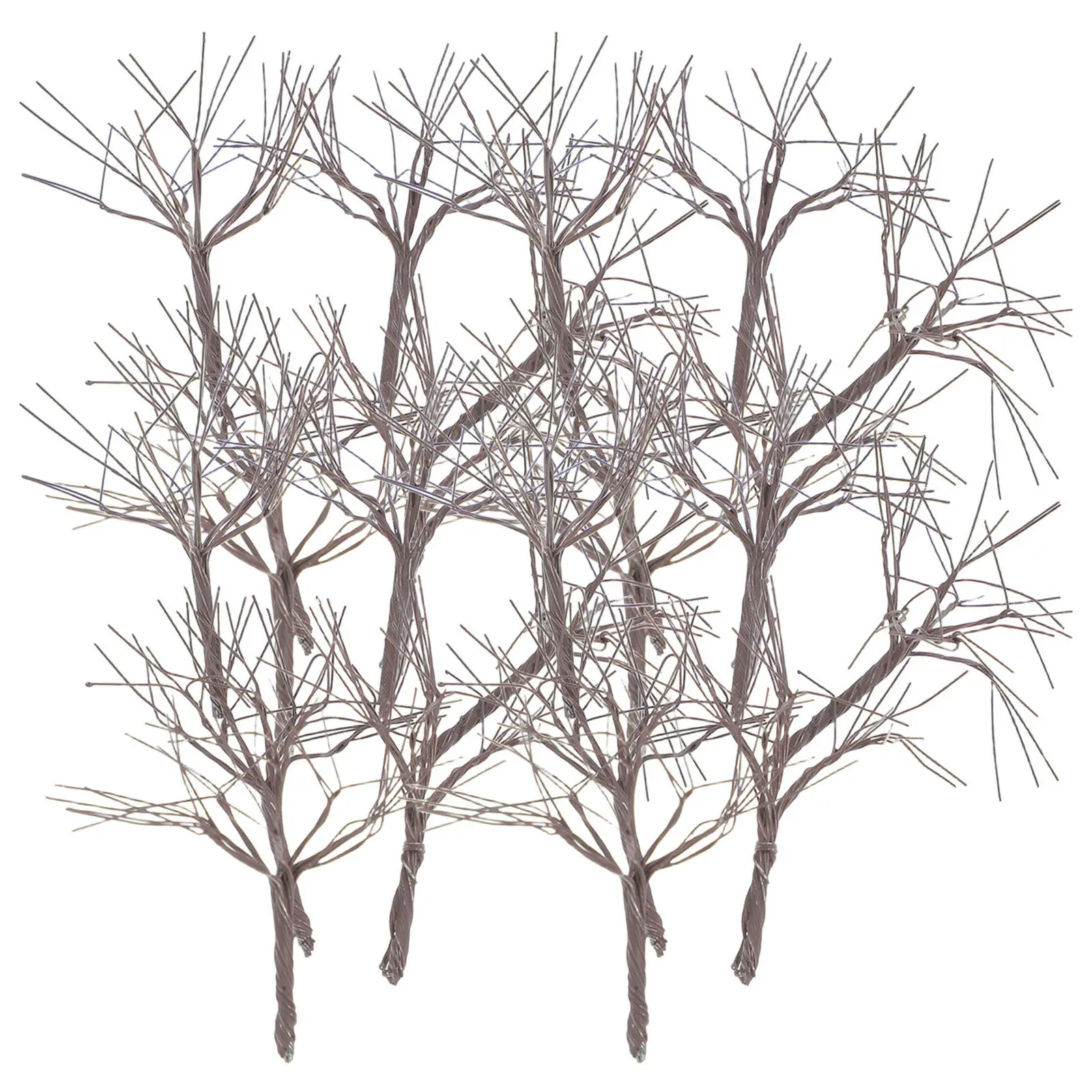 20Pcs Realistic Mini Cherry Tree Boles for Landscape Diorama Miniature Landscape Decoration Miniature Sculpture for Trees
