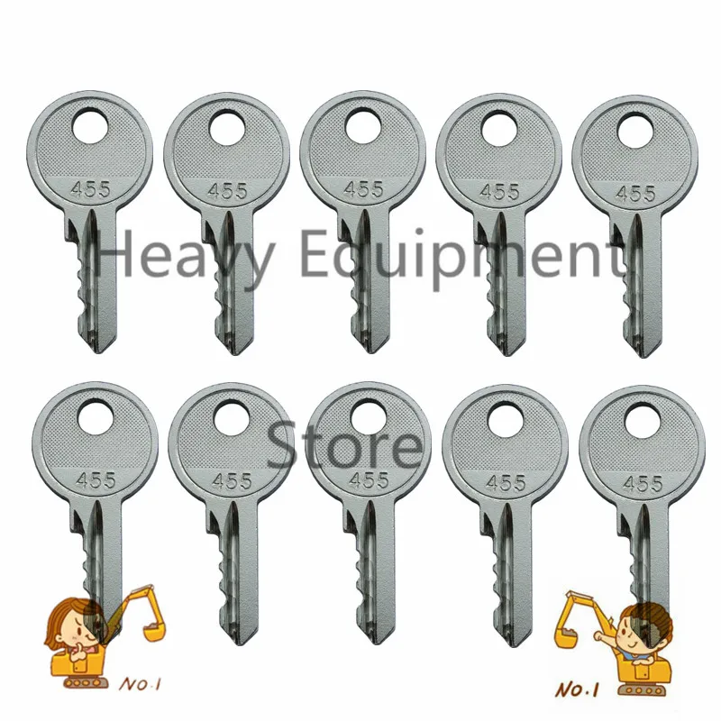 

10pcs Ignition Keys 455 key 104466 for Skyjack Genie JLG Snorkel Parts free shipping