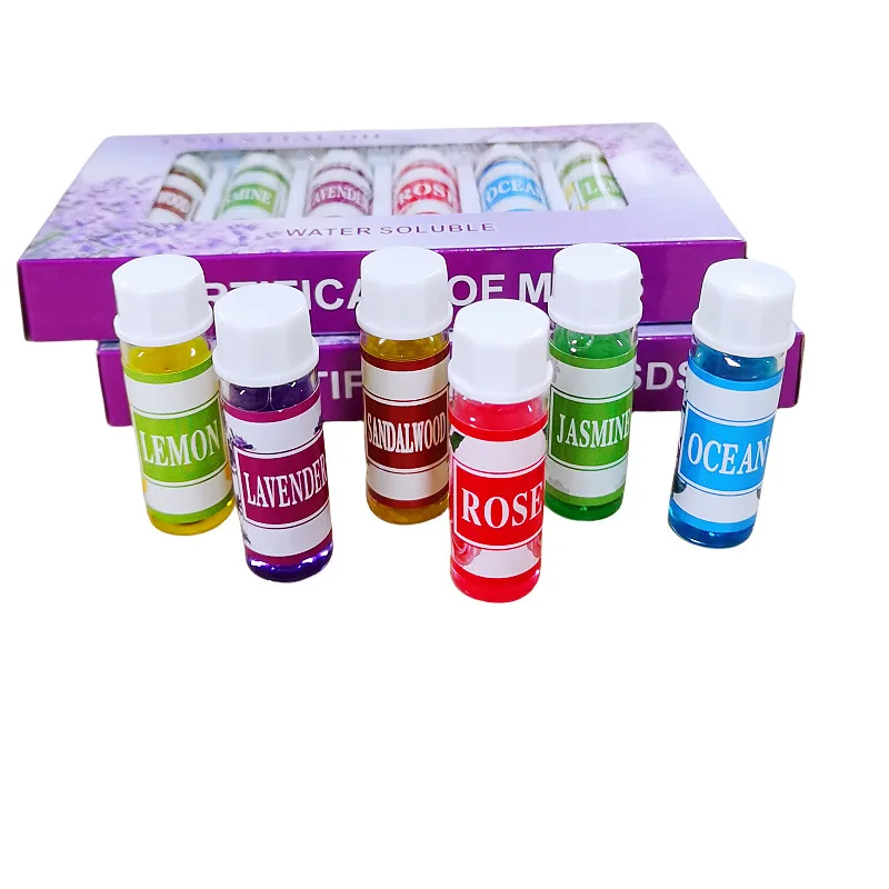 5mlx6pcs Water-soluble Natural Essential Oils For Diffuser Humidifier Rose Lavender Jasmine Ocean Lemon Sandalwood