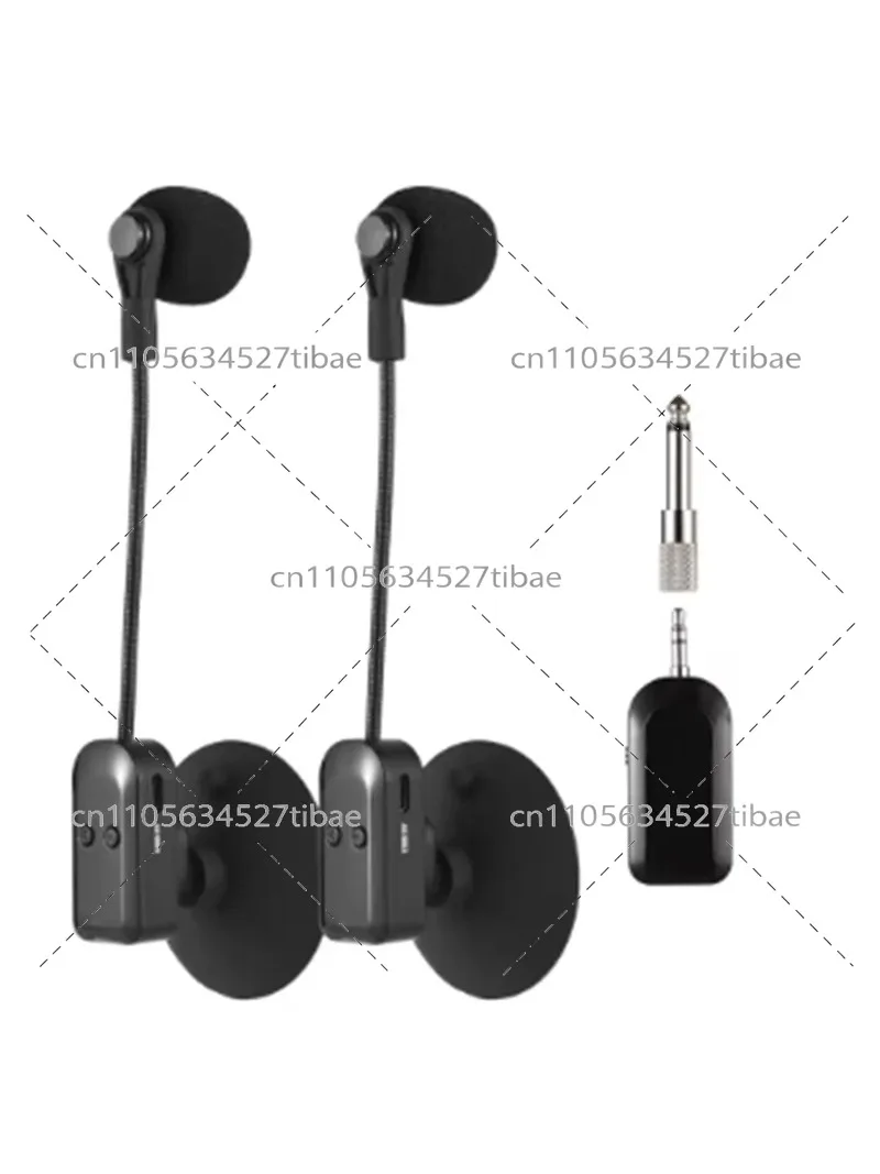 2.4G Wireless Instrument Microphone Receiver With Detachable Suction Cup For Violin Cello Accordion Speakers Microphone