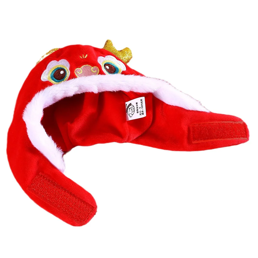 Pet Hat Birthday Party Dog Cap Carnival Cosplay Dragon Head Cat Headdress Plush