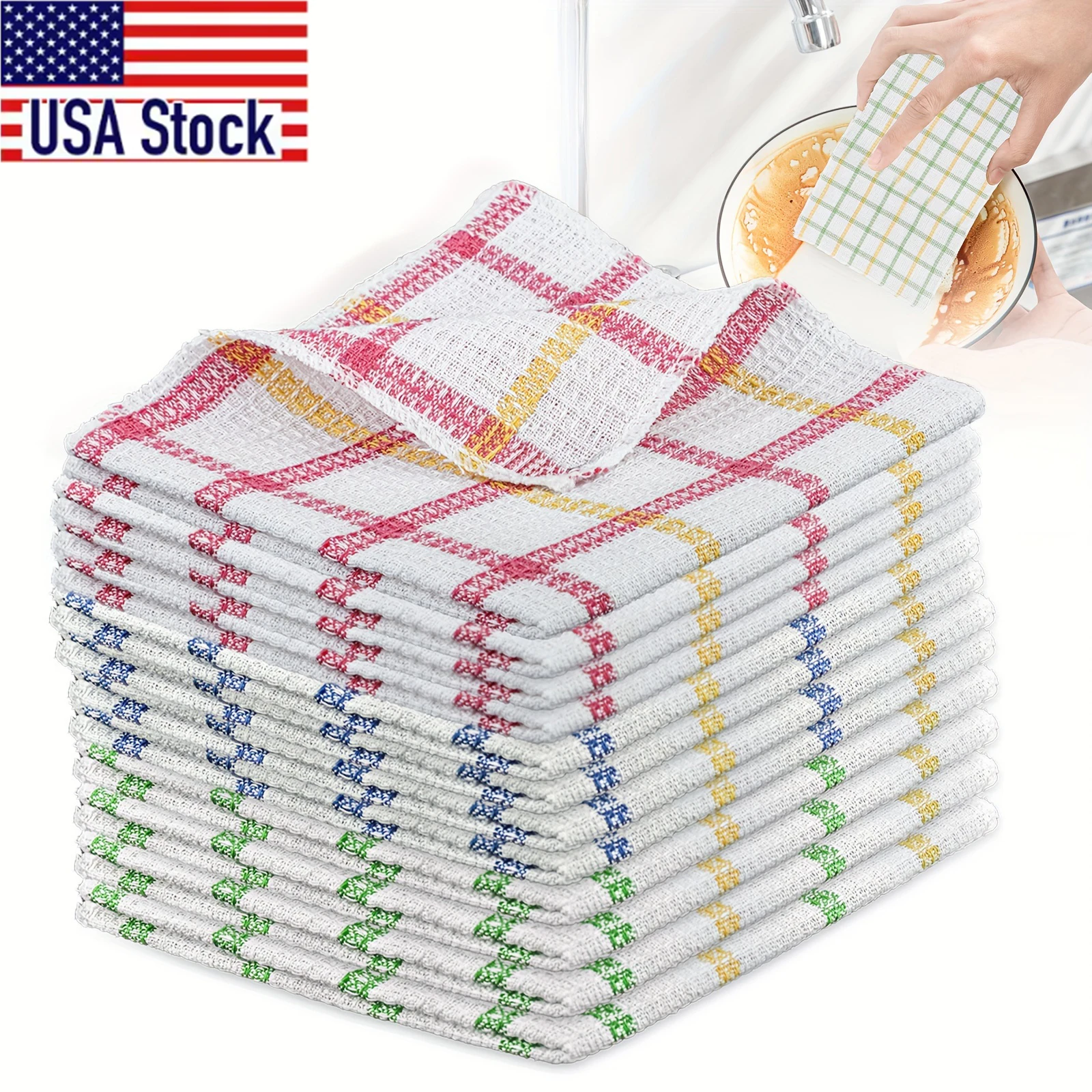 

12 шт./компл. салфетки для кухонной посуды разных цветов, мягкое впитывающее полотенце для мытья посуды