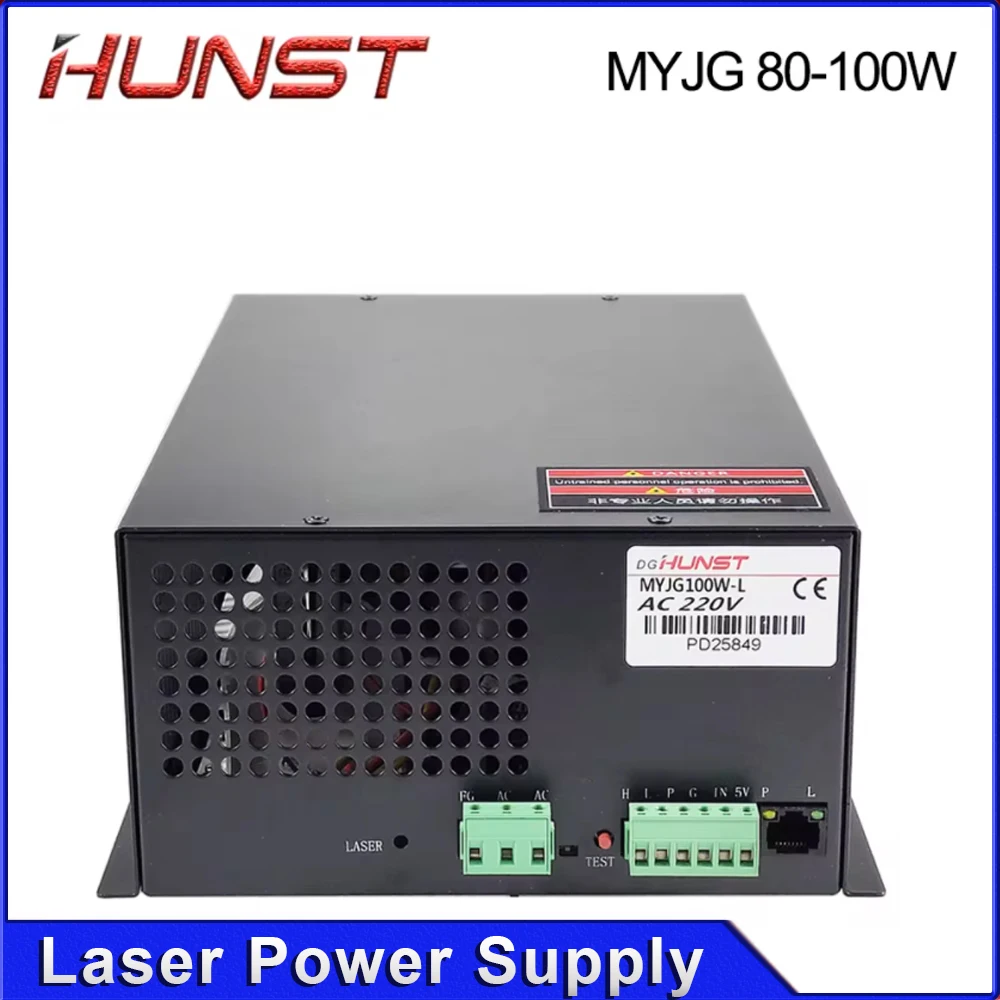 Hunst CO2 Laser Power Supply MYJG-100W for 80W-100W Laser Cutting and Engraving Machine