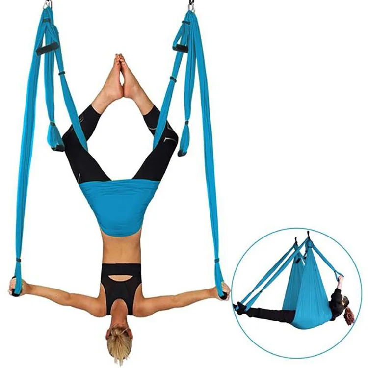 Juego de Herramientas para Columpio de Yoga de Gravedad Cero, Material de Nailon de Alta Calidad para Gimnasio en Casa, Terapia de Inversión y Relajación