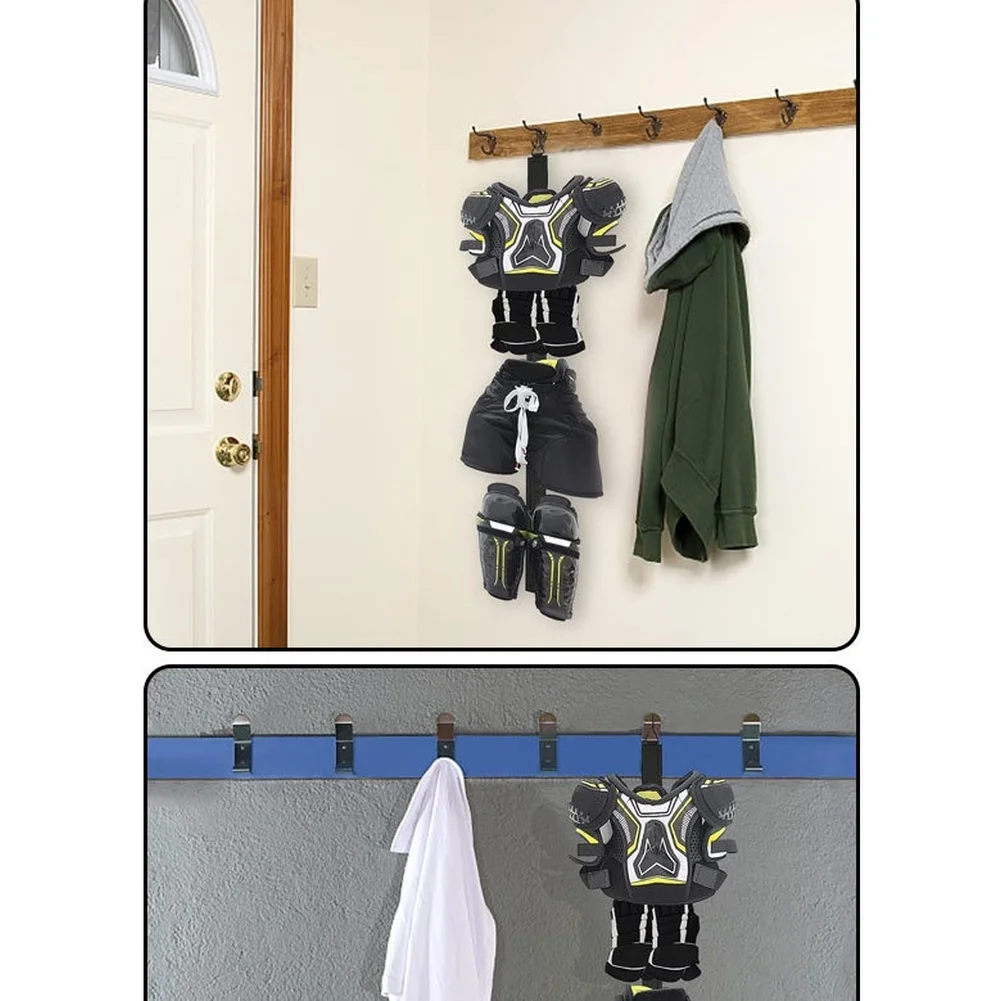 Camping Clothes Hanger Black Portable Hockey Hanger Space-saving Solution For Camping Trips For Hockey Gear Drying