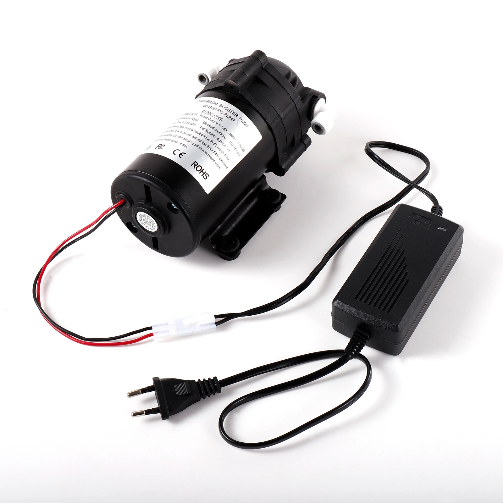 24V45W Silent Water Pump Self-Priming Diaphragm Pump RO Water Purifier Pump High Pressure Car Washing Spray Diaphragm Water Pump