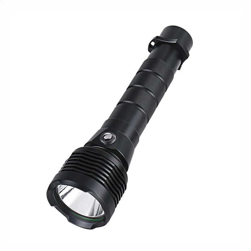 BORUiT S6 4000LM Diving Flashlight with Power Indicator 4-Modes IPX8 Waterproof Underwater 80M Professional Scuba Diving Light