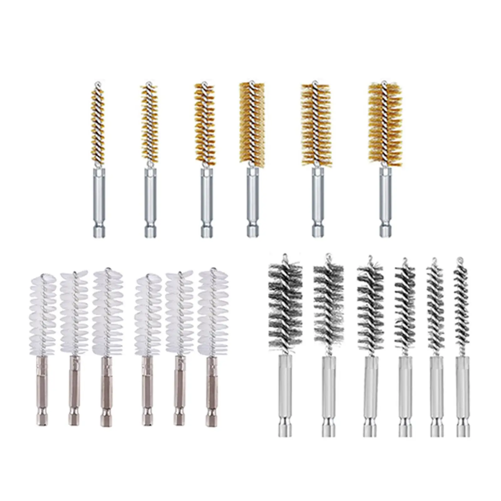 6x Wire Brush for Power Drill Paint Rust Remover Cleaning Polishing Tool for Machinery Auto Screwdriver Brushes