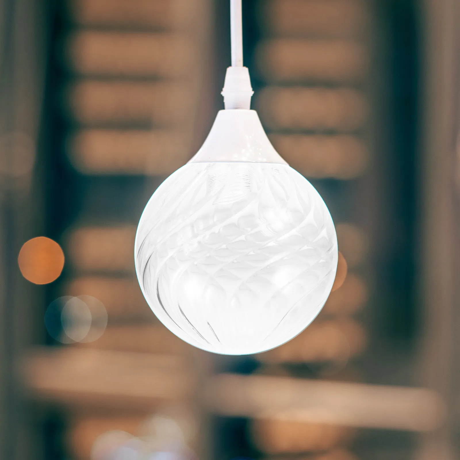 Glass Pendant Lamp Shade Transparent Modern Elegant Ceiling Light Cover for Living Room Dining Area Replacement Lamp Shade Glass