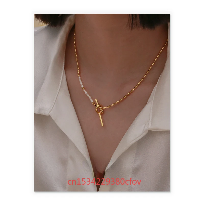 

Ancient Methods Heritage Vietnamese Sand Gold Necklace Wind Rope Pearl Pendant New Models Fashion Accessories Ladies Gift