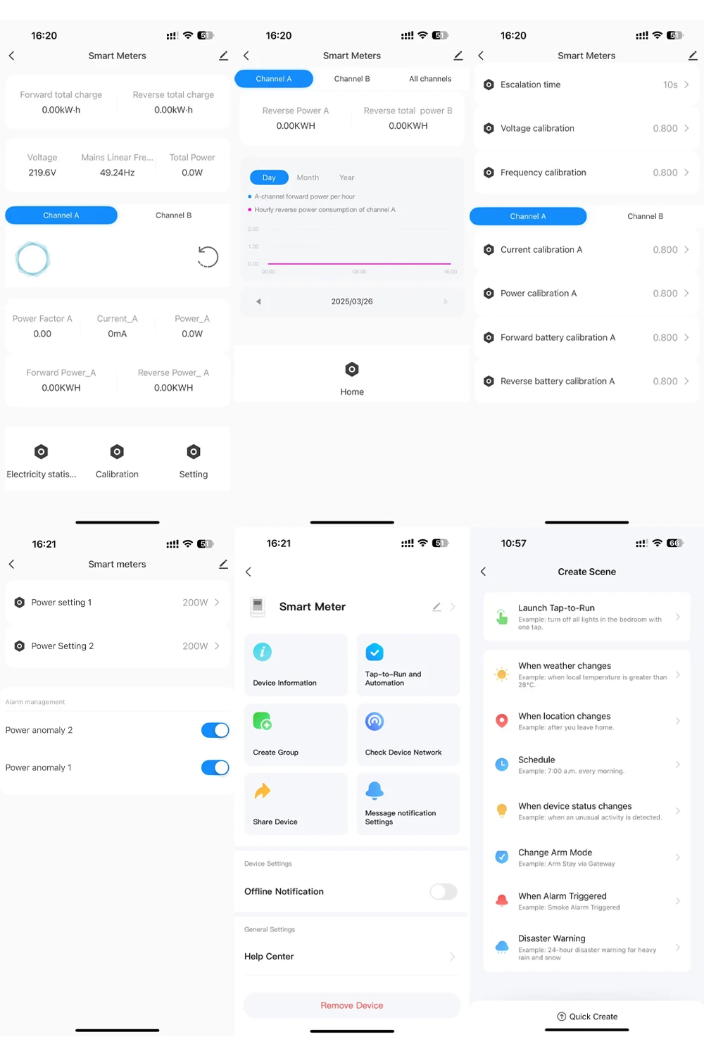 EARU Einphasiger 1-2-Kanal Tuya App WiFi Smart Bidirektionaler Strom-Spannungs-kWh-Monitor PV-Solar-Energiemessgerät mit CT-Klemme – Detail 12
