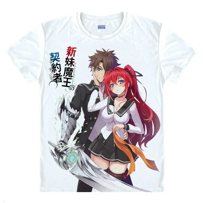 qq 123Coolprint Anime Shirt The Testament of Sister New Devil T- Multi-style Short Sleeve Mio Naruse Cosplay Hentai Shirts
