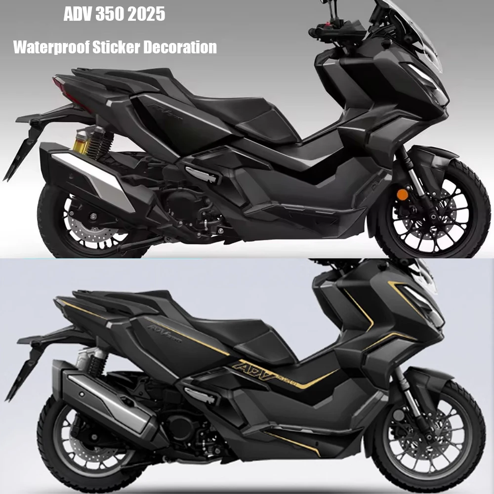 

﻿ Для Honda ADV350 ADV 350 2025 новые аксессуары для мотоциклов ADV350 ADV 350 2025 водонепроницаемая наклейка украшение графический комплект корпуса P