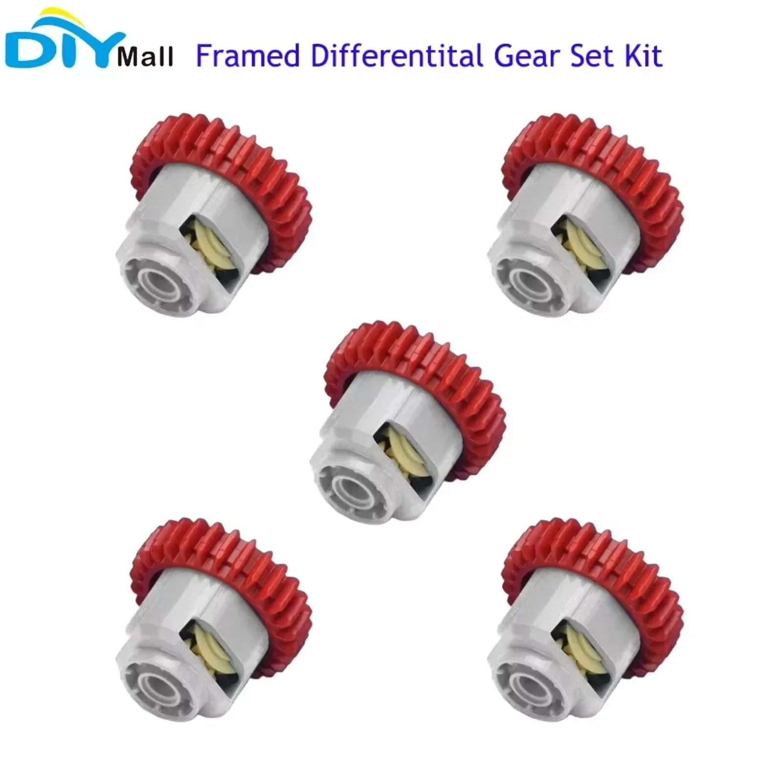 5pcs Differential Gear-28 Teeth with Round Axle Hole Differential Gear House compatible with legoeds 65414 65413 MOC Blocks