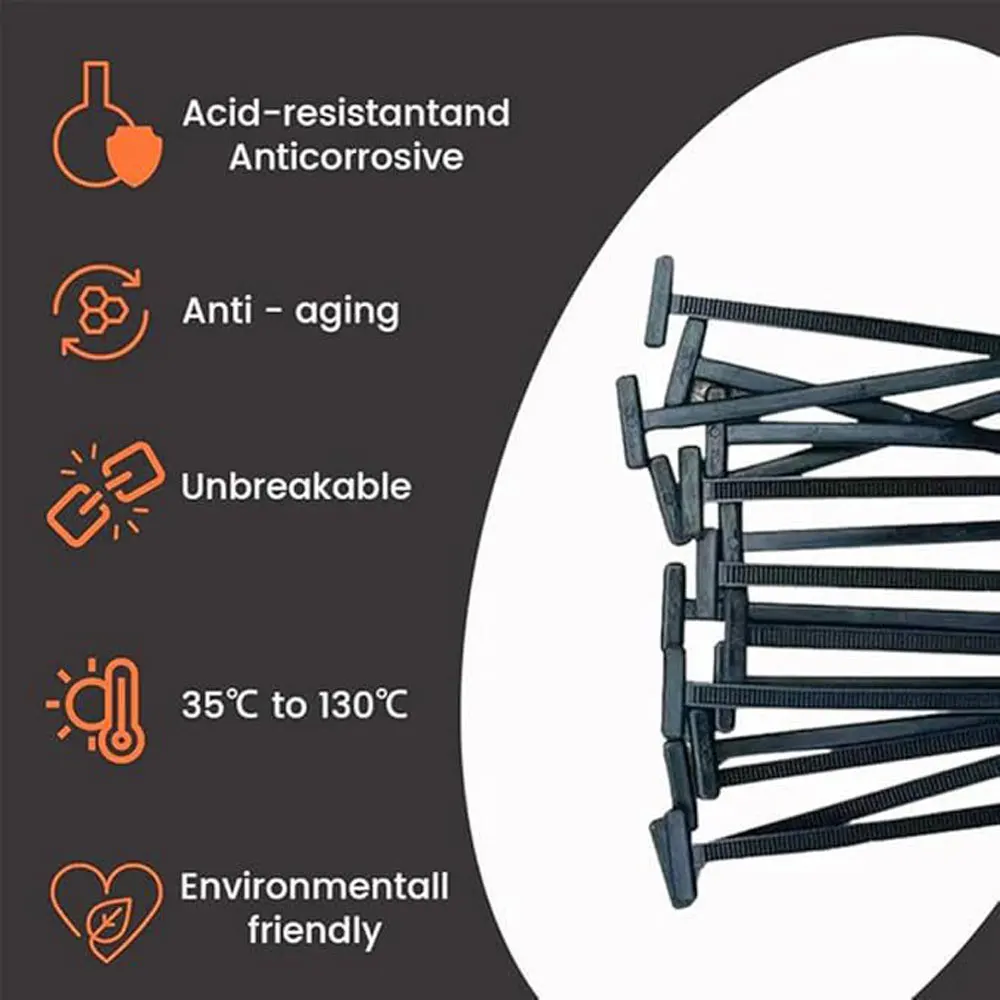 Nylon Universal Cable Tie Buckle Self-locking Plastic Coupler Auto Fastener Screw Replacement Clip 100pcs
