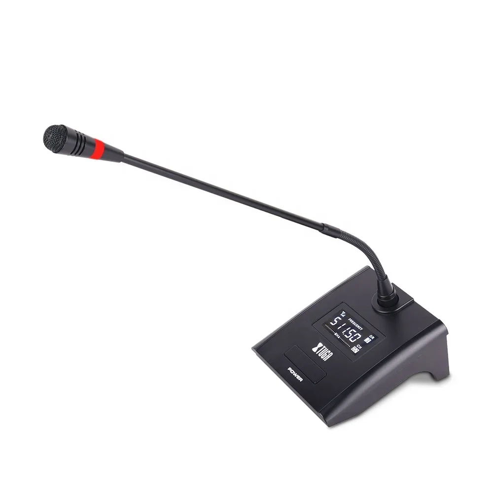 Fornecedor da China Sistema de microfone portátil de pescoço de ganso para conferência sem fio de 8 canais