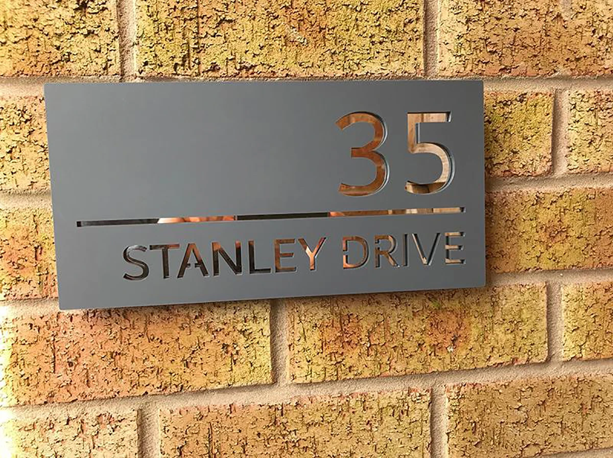 

Матовые черные знаки дома, номера адреса дома на дверь, индивидуальные лазерные вырезанные знаки дома, цифры, современные прямоугольные 3D таблички с номерами