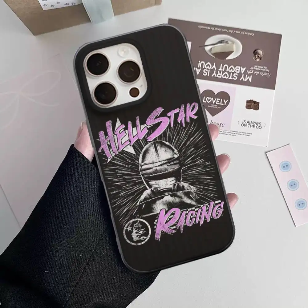 H-HellstarS Fashion Logo For IPhone 16 15 11 12 13 14 17 Pro Max PLUS Pro Soft Corrugated Silicone Back Phone Case view 5