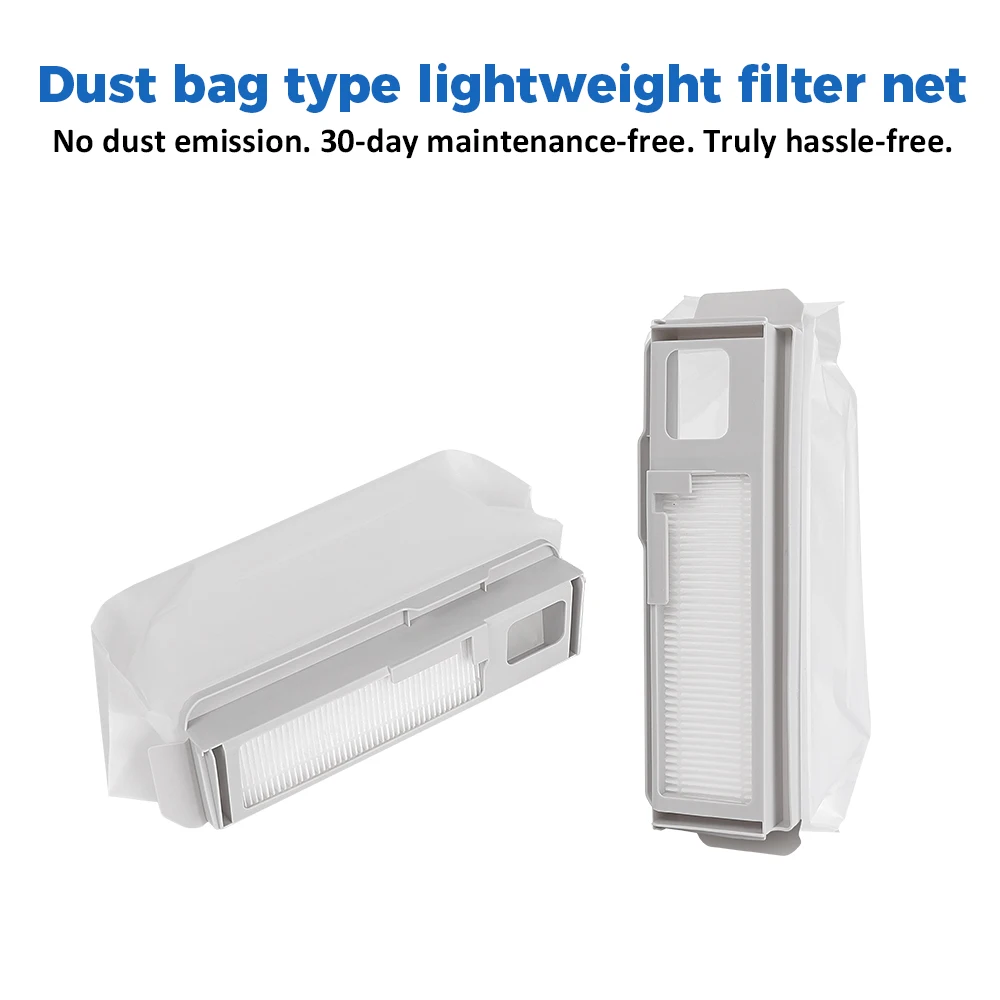 Dust Bags With Filter For Narwal Freo X Ultra/Freo X Plus/Freo Pro/J4/J4Lite/J5/R10/K1 Robot Vacuum Cleaner 1L Capacity Dust Bag