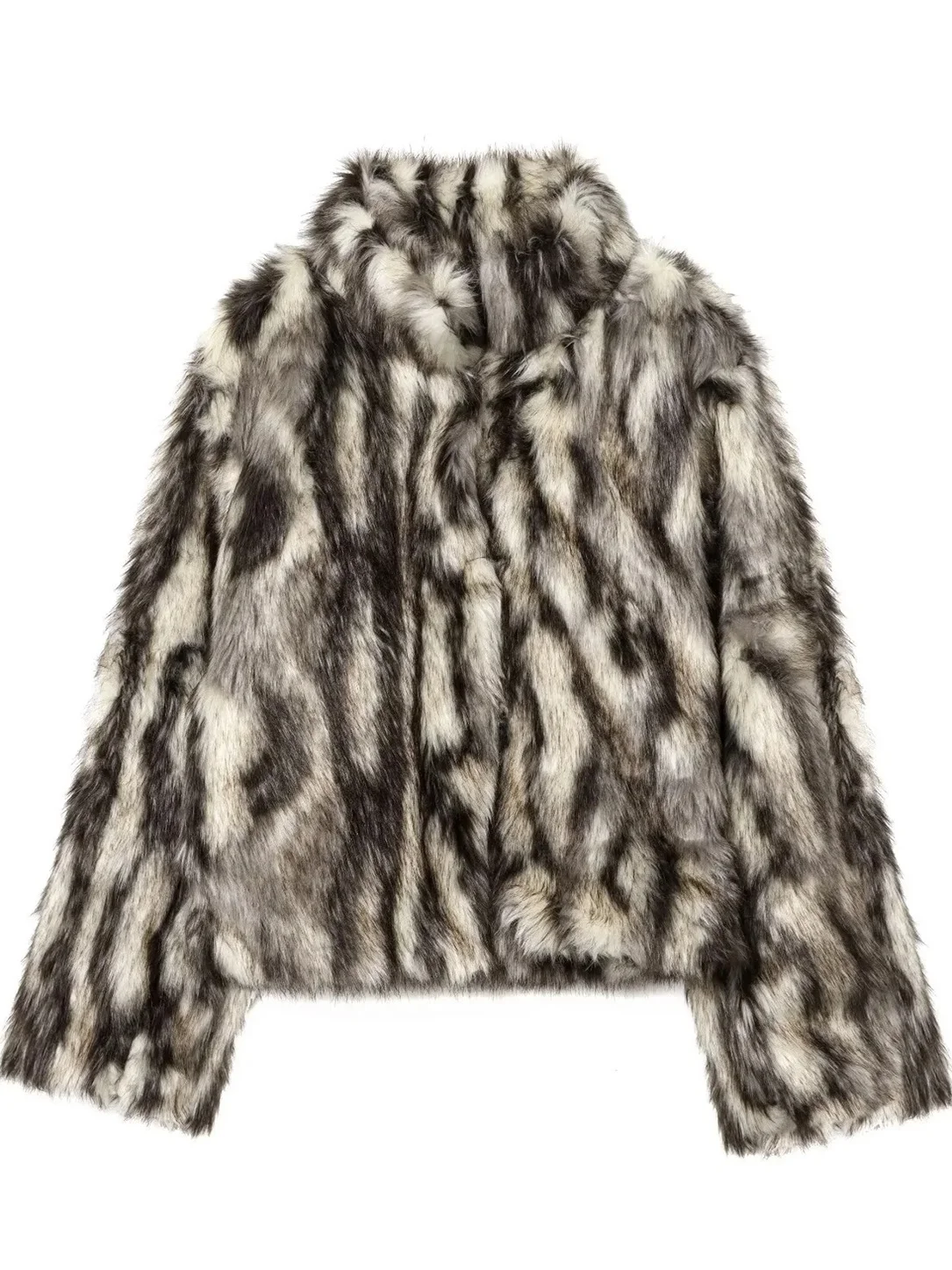 패셔너블 롱 슬리브 인조 모피 코트 칼라 여성 캐주얼 슬림핏 신상 가을 아우터웨어 유니버설 핏 슬림 디자인