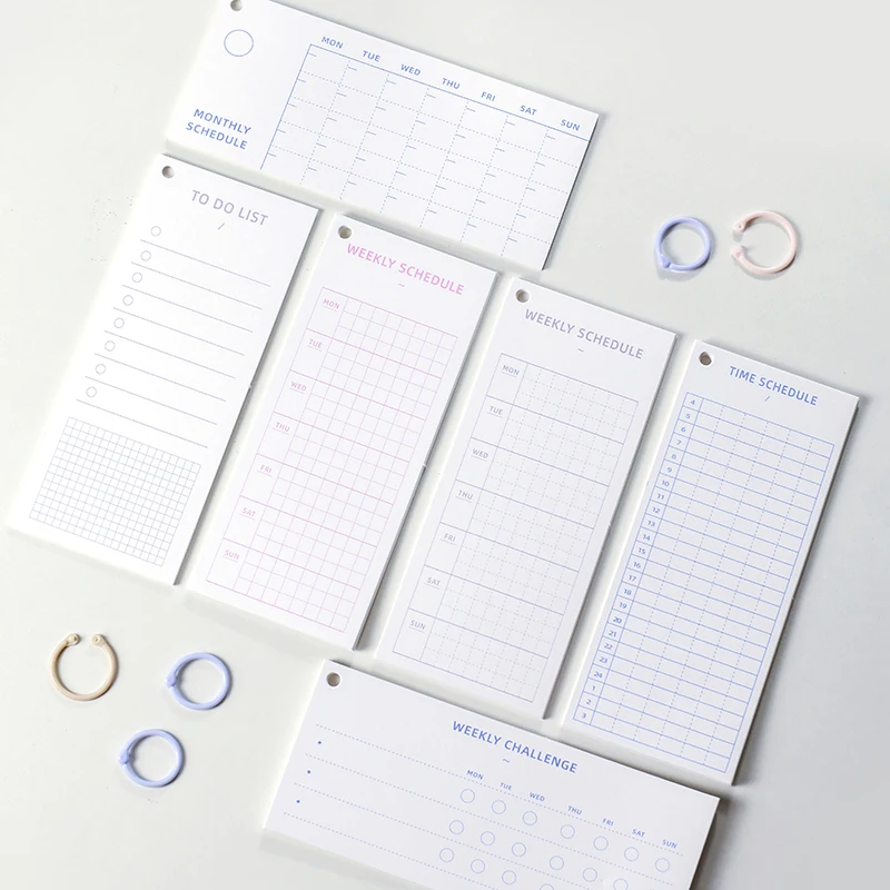 IMOON 10 Sheets Simple Stylish Memo Pad Notes for Schedule Planning Tasks  Appointments Reminders Home Office