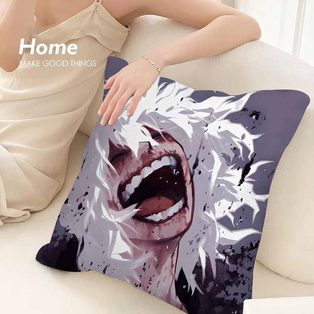 Anime T-Tomura Shigaraki Pillow Case 3D Print Polyester Fiber 40*40 cm Home Sofa Throw Pillow Cover Decoration Festival Gift