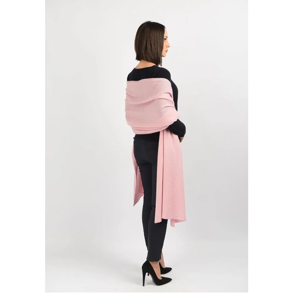Luxuriöser, weicher Wickelschal aus 100 % Kaschmir im italienischen Stil für Eleganz und Wärme