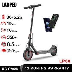 AOVOPRO LADPED LP60 Electric Scooter 350W 19mph Max Speed 8.5inch tire Folding Electric Scooter 16miles Max Range for Adult