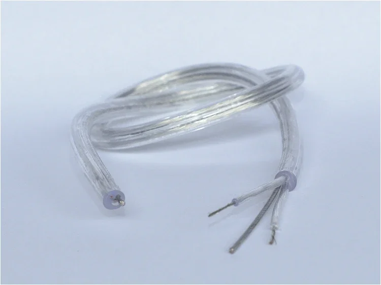 0.75 square Transparent two core round wire Inner belt rope Hanging wire Power cord Lighting accessories DIY
